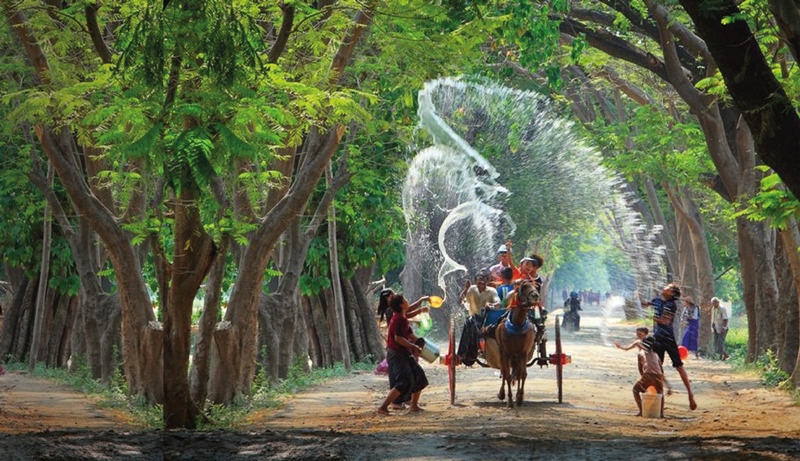 Thingyan Festival in Myanmar